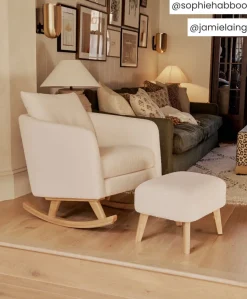 Alma Nursing Chair - Off White Boucle