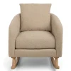 Alma Nursing Chair & Stool - Fawn Boucle