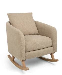 Alma Nursing Chair & Stool - Fawn Boucle