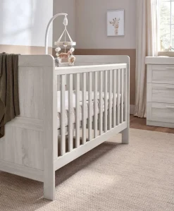 Atlas Cotbed & Premium Pocket Spring Mattress Bundle - Nimbus White