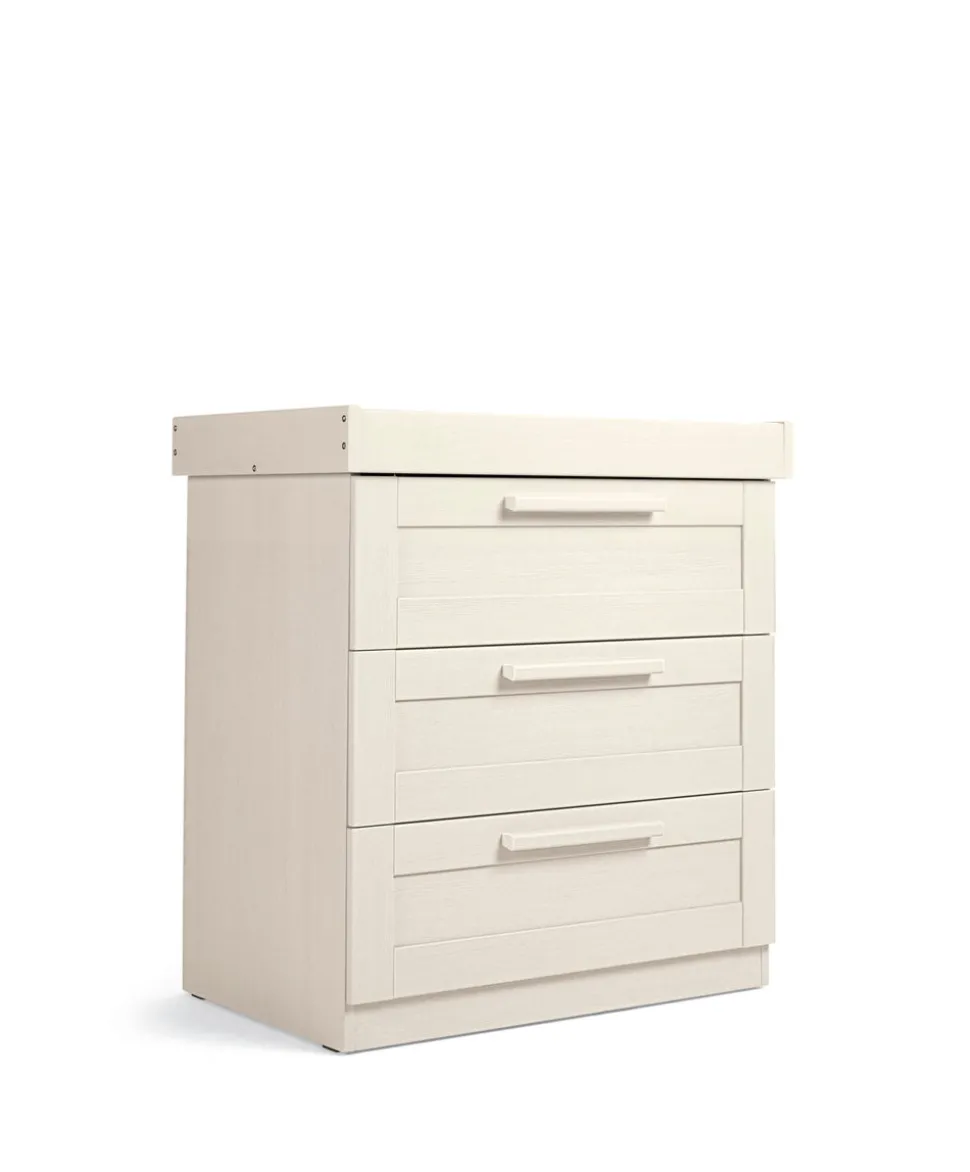 Atlas 3 Piece Cotbed Range with Dresser Changer & Wardrobe - Stone