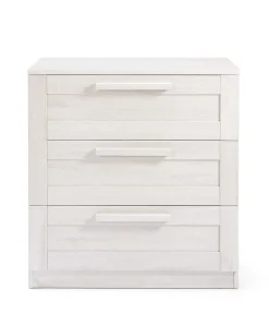 Atlas 3 Piece Small Cotbed Range with Dresser Changer & Wardrobe - White