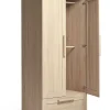 Atlas 3 Piece Small Cotbed Range with Dresser Changer & Wardrobe - Light Oak