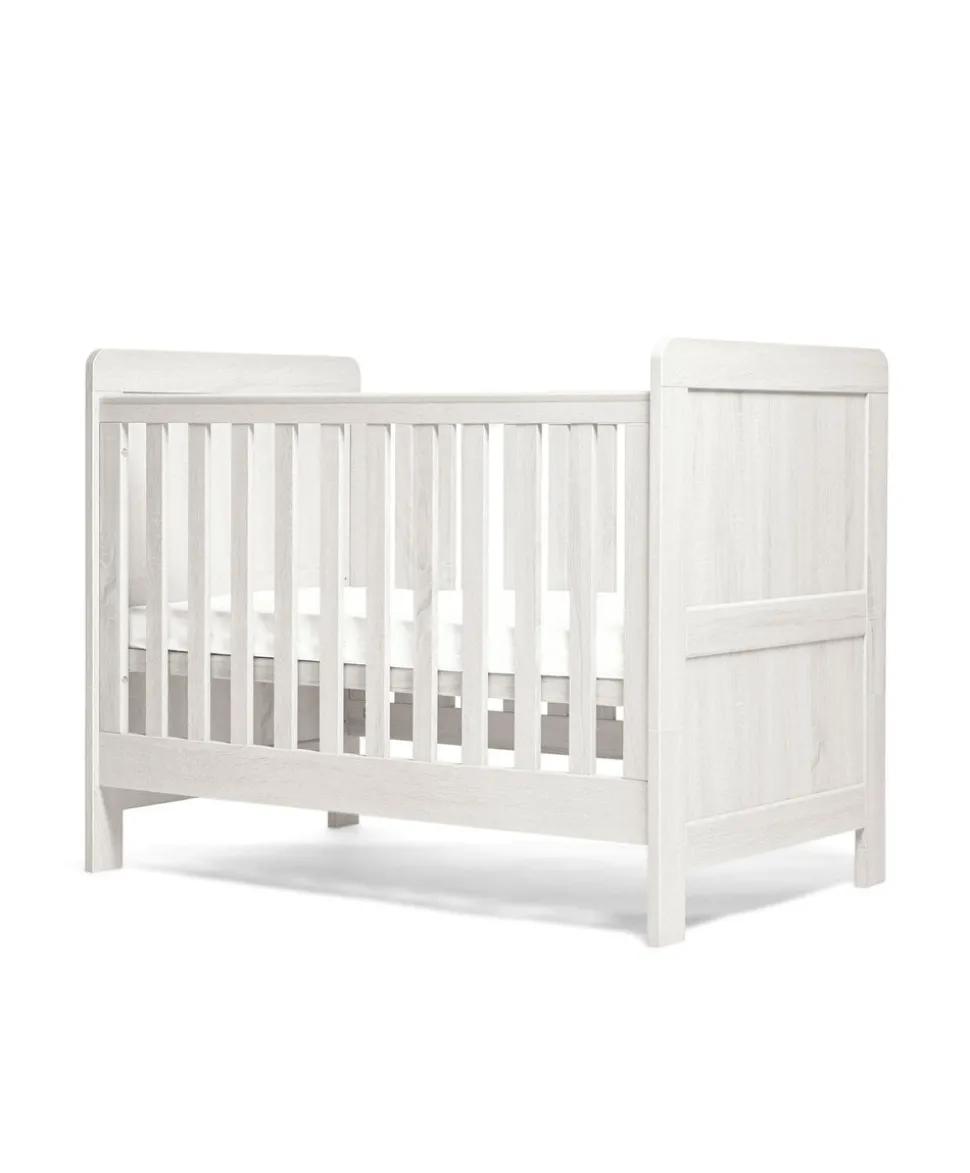 Atlas 2 Piece Small Cotbed Set with Dresser Changer - White