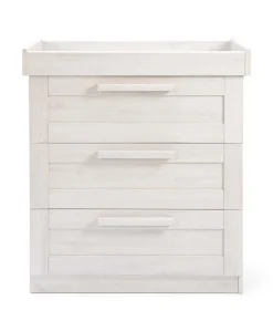 Atlas 2 Piece Small Cotbed Set with Dresser Changer - White