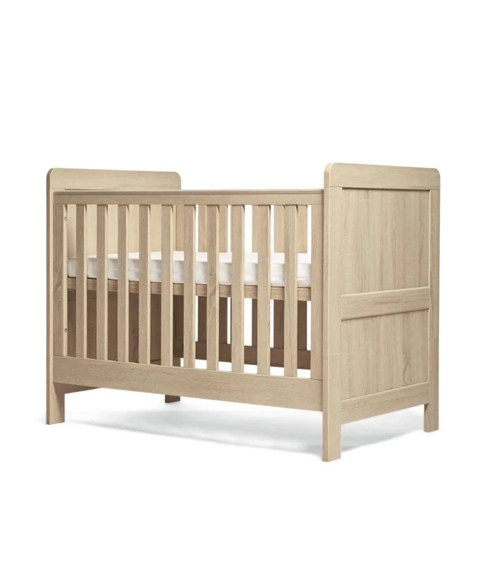 Atlas Small Bundle with Essential Airflow Pocket Spring Mattress (4 Piece) - Light Oak