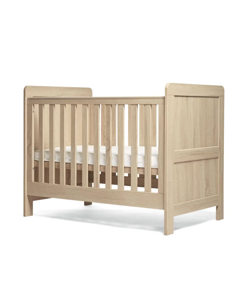 Atlas Small Bundle with Essential Airflow Pocket Spring Mattress (4 Piece) - Light Oak
