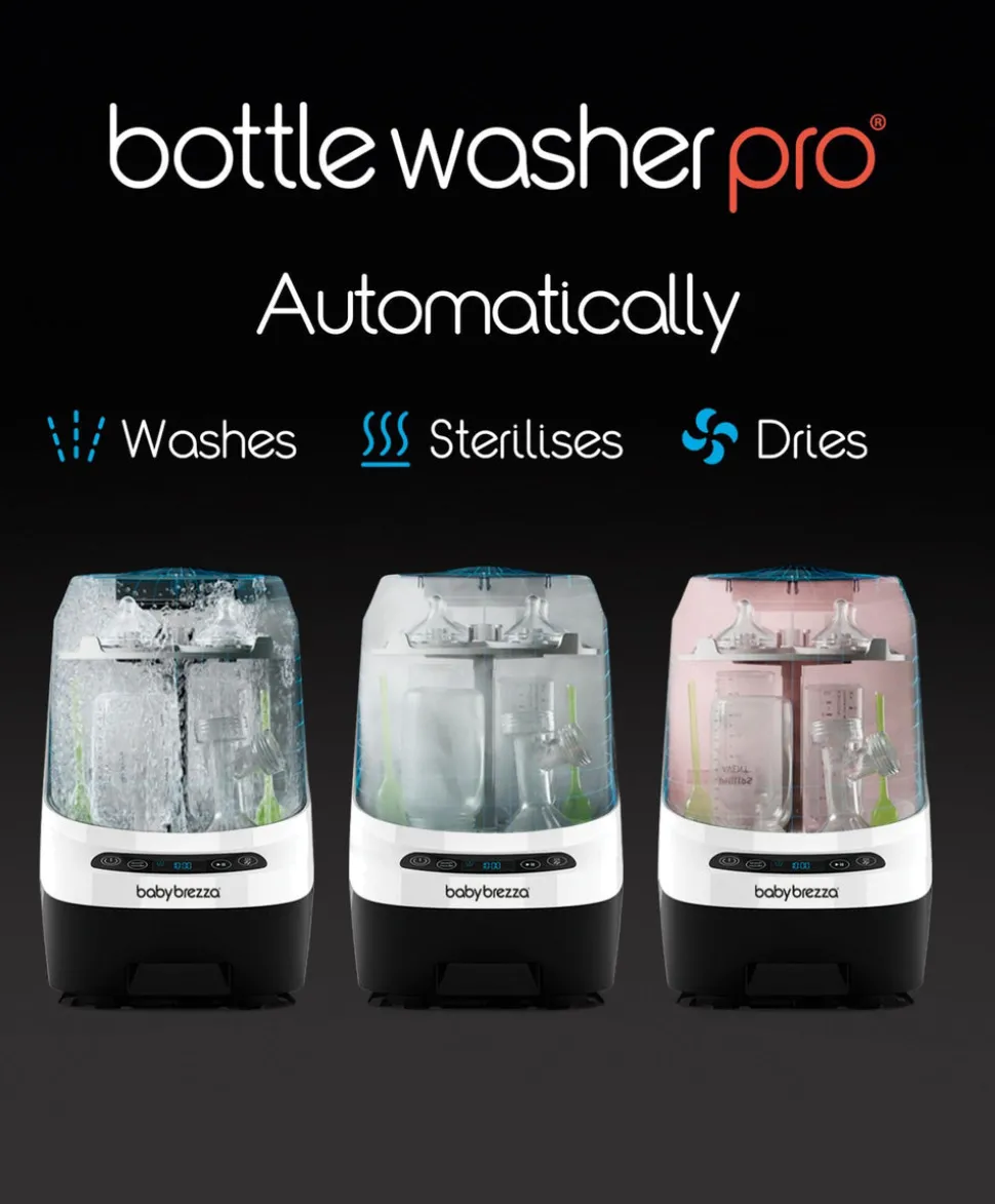 Babybrezza Bottle Washer Pro & Detergent Tablets - White