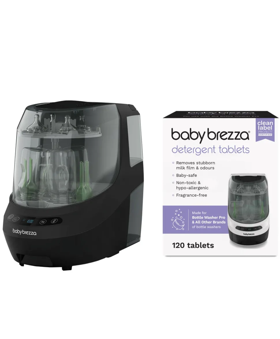 Babybrezza Bottle Washer Pro & Detergent Tablets - Black