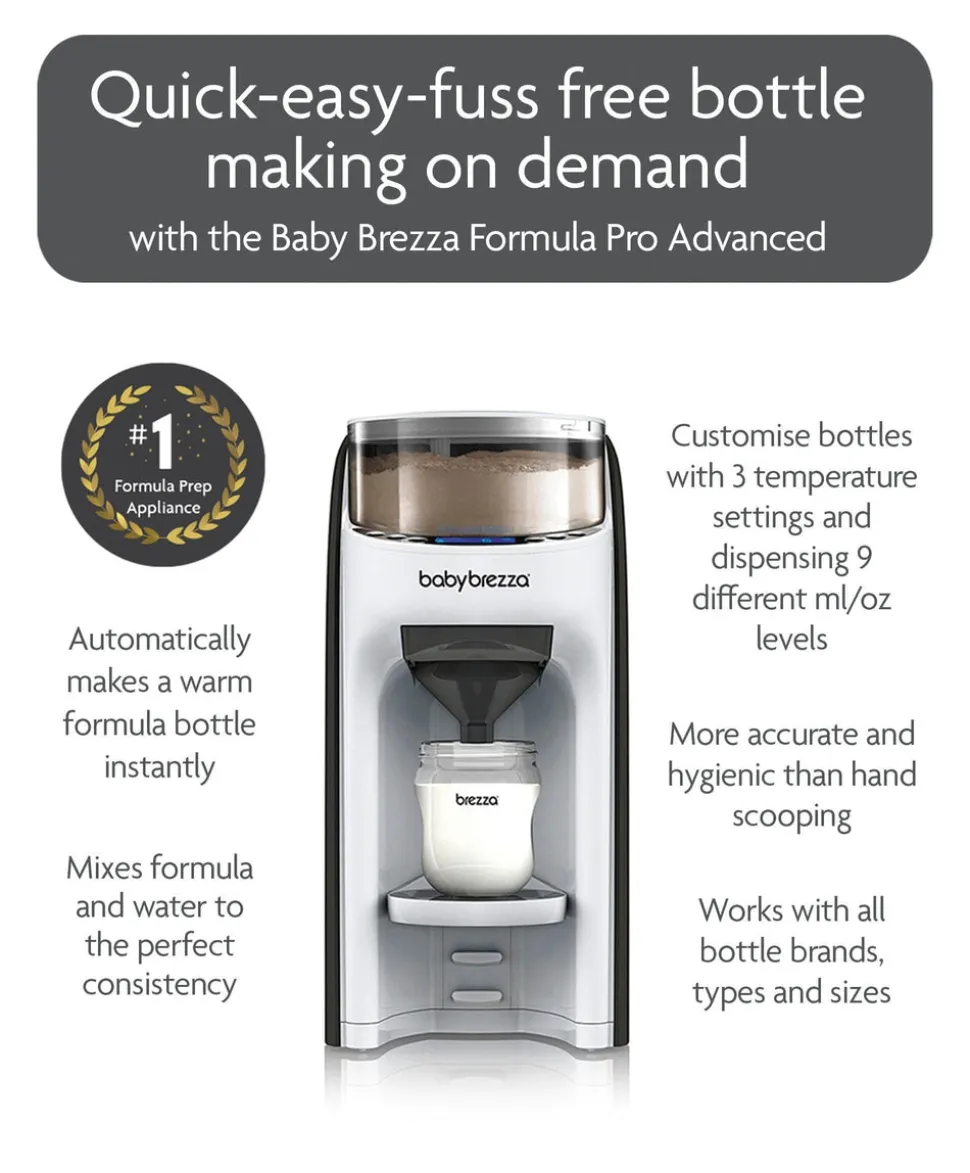 Baby Brezza Formula Pro & Bottle Washer Pro Bundle - White