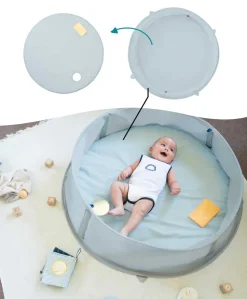 Babymoov Aquani Anti-UV Tent, Paddling Pool & Playpen UPF 50+ - Mariniere