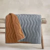 Baby Quilt (3.0 Tog) - Blue Mustard Wave
