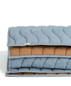 Baby Quilt (3.0 Tog) - Blue Mustard Wave