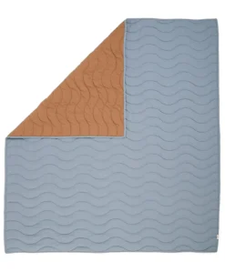 Baby Quilt (3.0 Tog) - Blue Mustard Wave