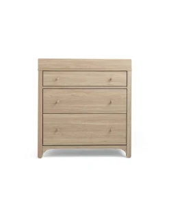 Barton 3 Piece Cotbed Range with Dresser Changer & Wardrobe - Oak