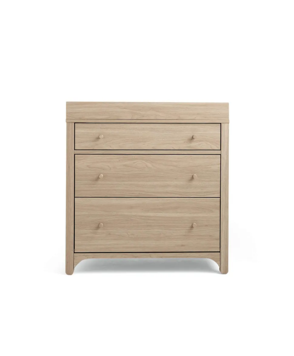 Barton 3 Piece Cotbed Range with Dresser Changer & Wardrobe - Oak