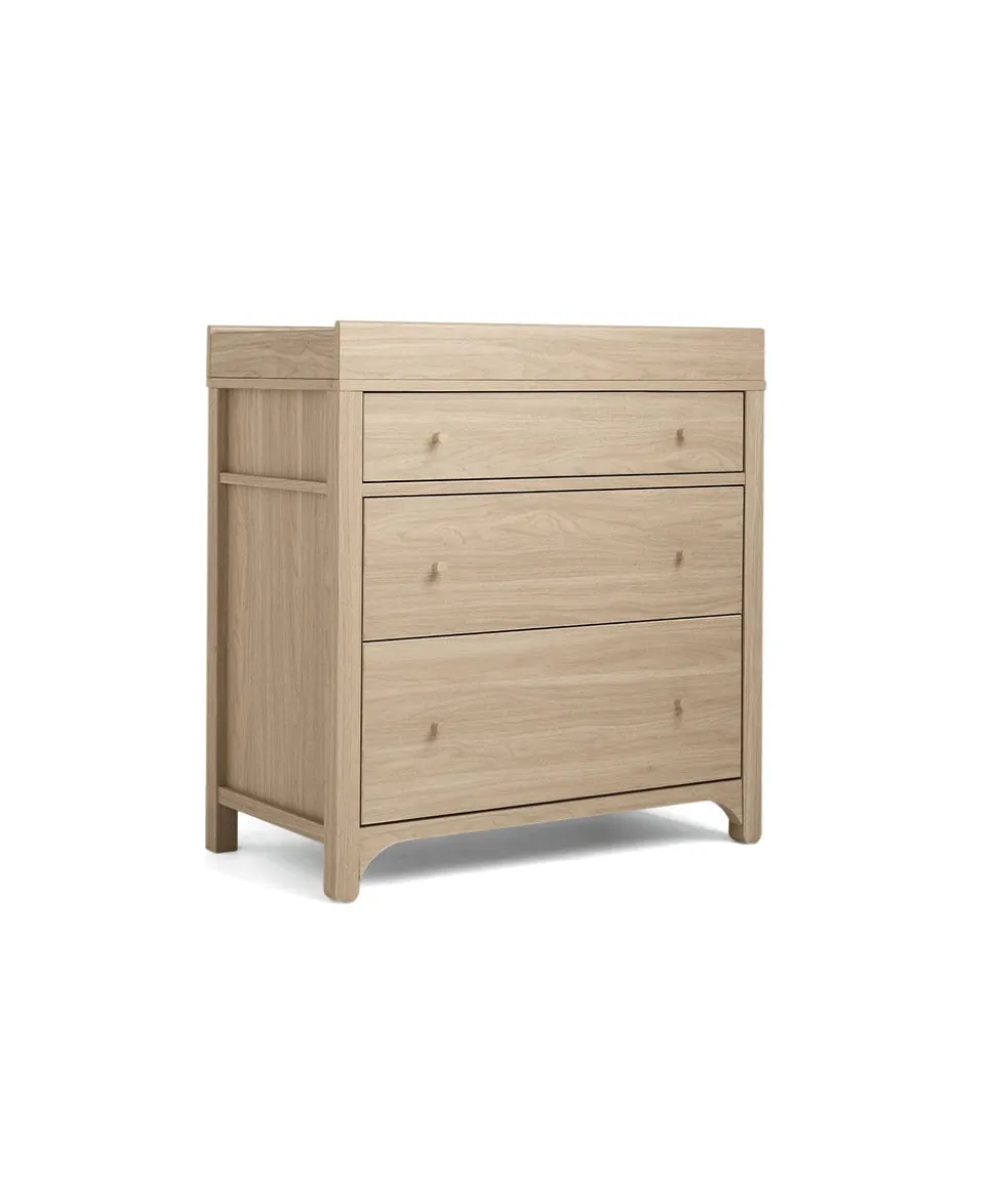 Barton 3 Piece Cotbed Range with Dresser Changer & Wardrobe - Oak