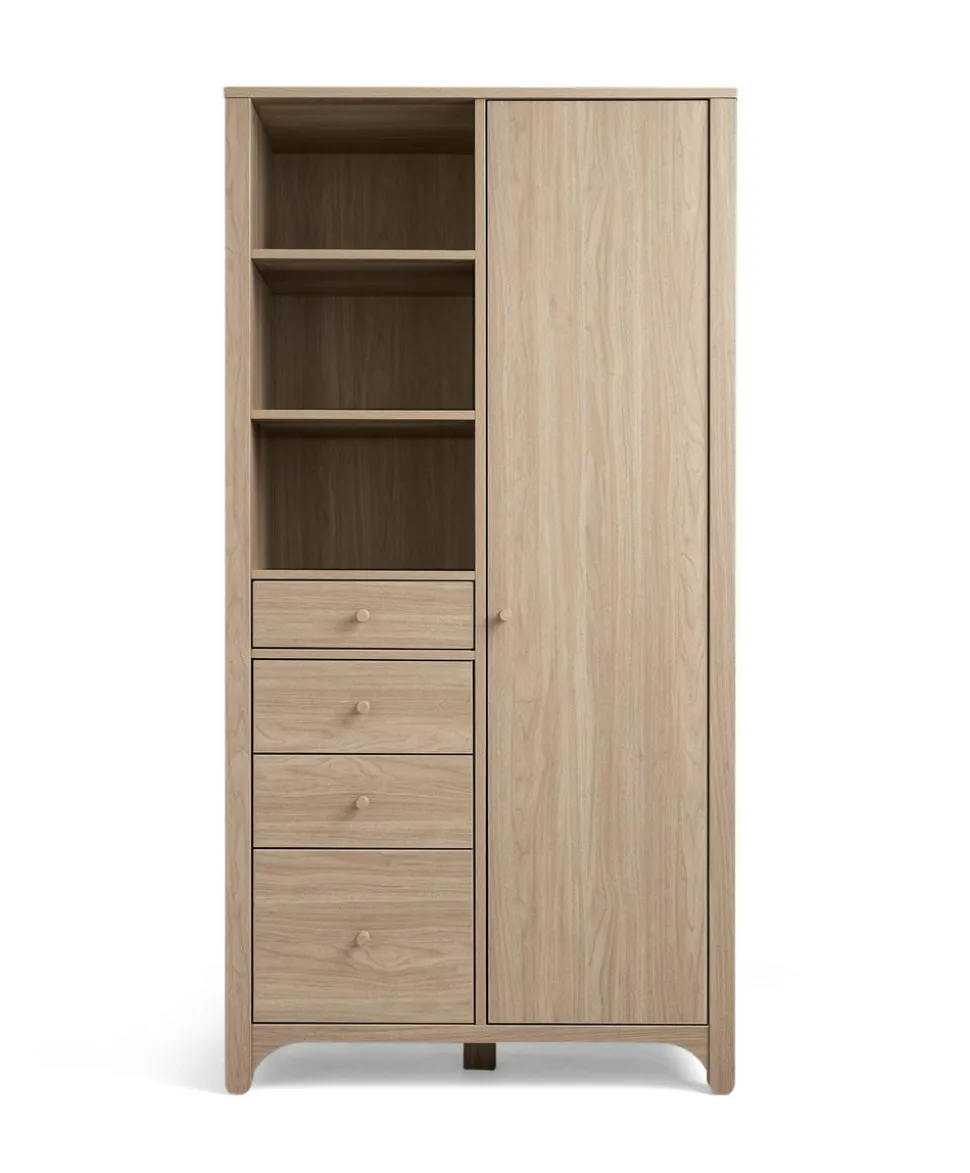 Barton 3 Piece Cotbed Range with Dresser Changer & Wardrobe - Oak