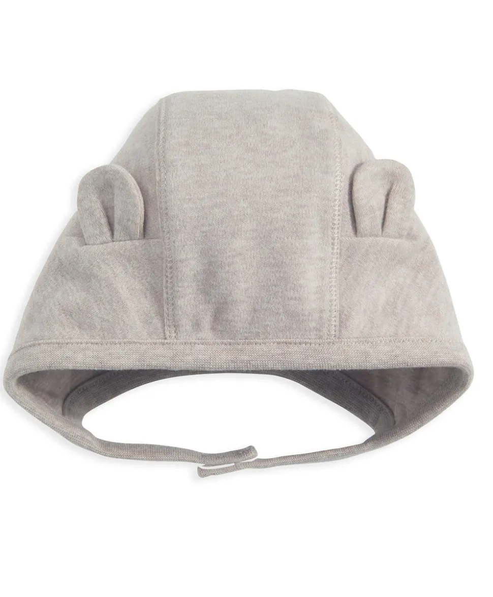 Bear Ear Hat & Mittens Set - Sand