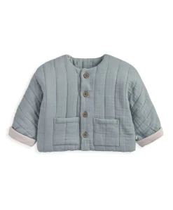Blue Quilted Jacket