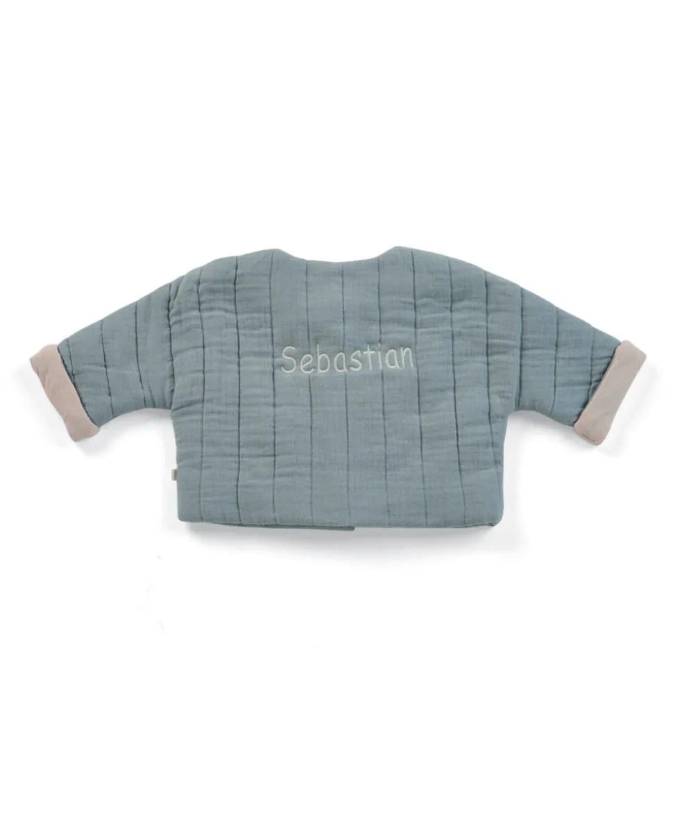 Blue Quilted Jacket
