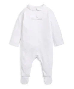 Born in 2026 Embroidered All In One White