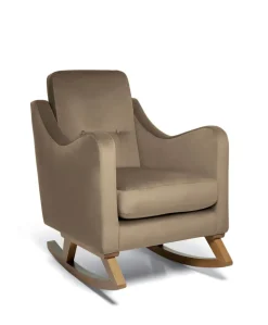 Bowdon Nursing Chair & Footstool - Mocha Velvet