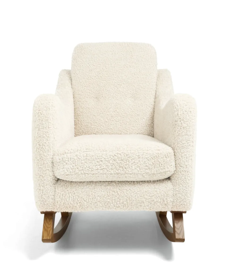 Bowdon Nursing Chair & Footstool Set - Snow Teddy
