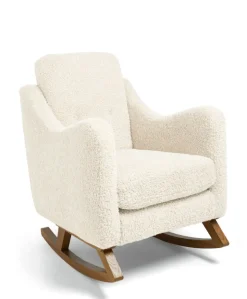Bowdon Nursing Chair & Footstool Set - Snow Teddy