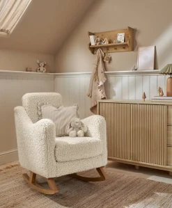 Bowdon Nursing Chair - Snow Teddy