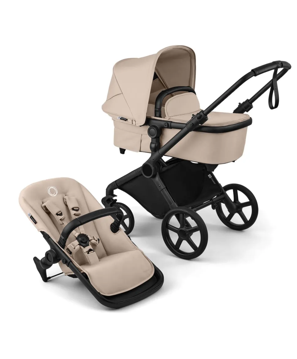 Bugaboo Cub Essential Pushchair Bundle With Cybex Aton B2 i-Size Baby Car Seat - Desert Taupe
