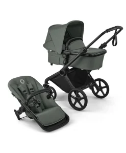 Bugaboo Cub Essential Pushchair Bundle With Cybex Aton B2 i-Size Baby Car Seat - Forest Green