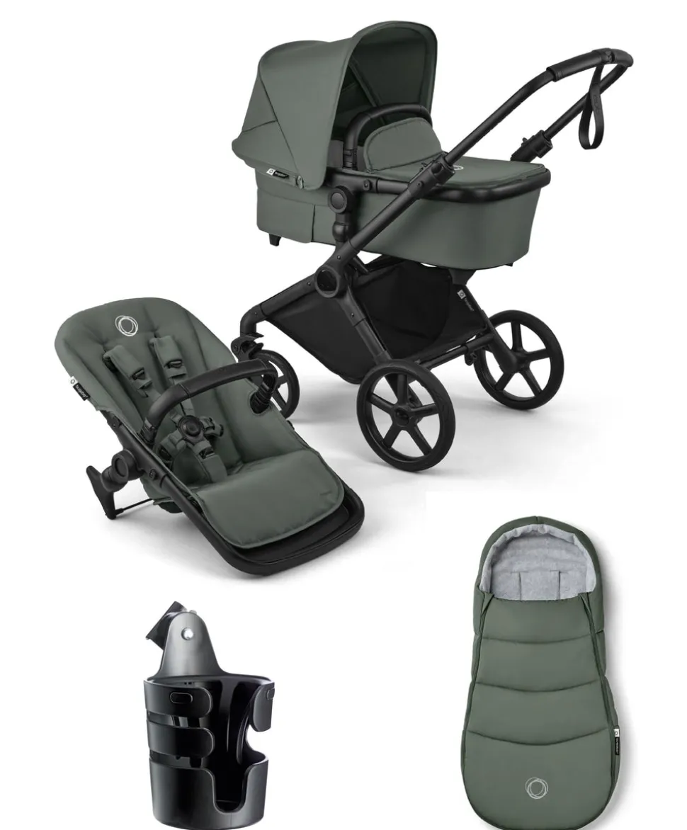 Bugaboo Cub Essential Pushchair Bundle - Forest Green