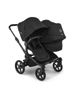 Bugaboo Donkey 6 Double Essential Pushchair Bundle (5 Pieces) - Heritage Black
