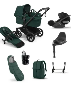 Bugaboo Donkey 6 Single Ultimate Pushchair Bundle (7 Pieces) - Fern Green