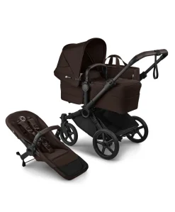Bugaboo Donkey 6 Single Ultimate Bundle With Cybex Cloud T+ Car Seat & Base (7 Pieces) - Cocoa Brown