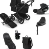 Bugaboo Donkey 6 Single Ultimate Pushchair Bundle With Cybex Cloud T+ Car Seat & Base (7 Pieces) - Heritage Black