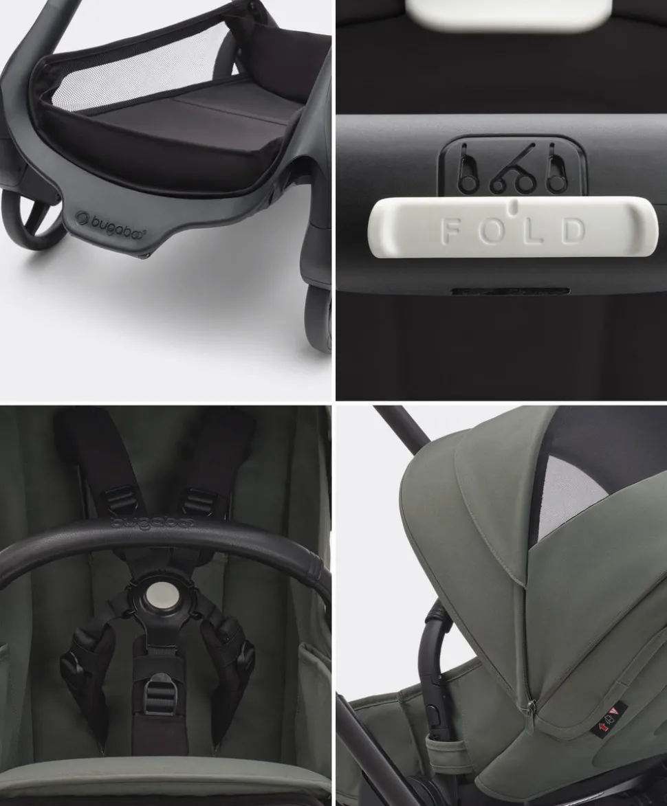 Bugaboo Dragonfly Complete Stroller Bundle With Cybex Cloud T i-Size Rotating Baby Car Seat & Base (8 Pieces)