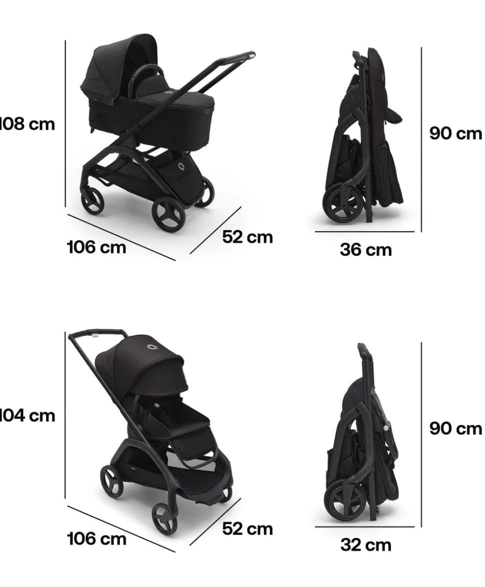 Bugaboo Dragonfly Pushchair Bundle (5 pieces) – Forest Green