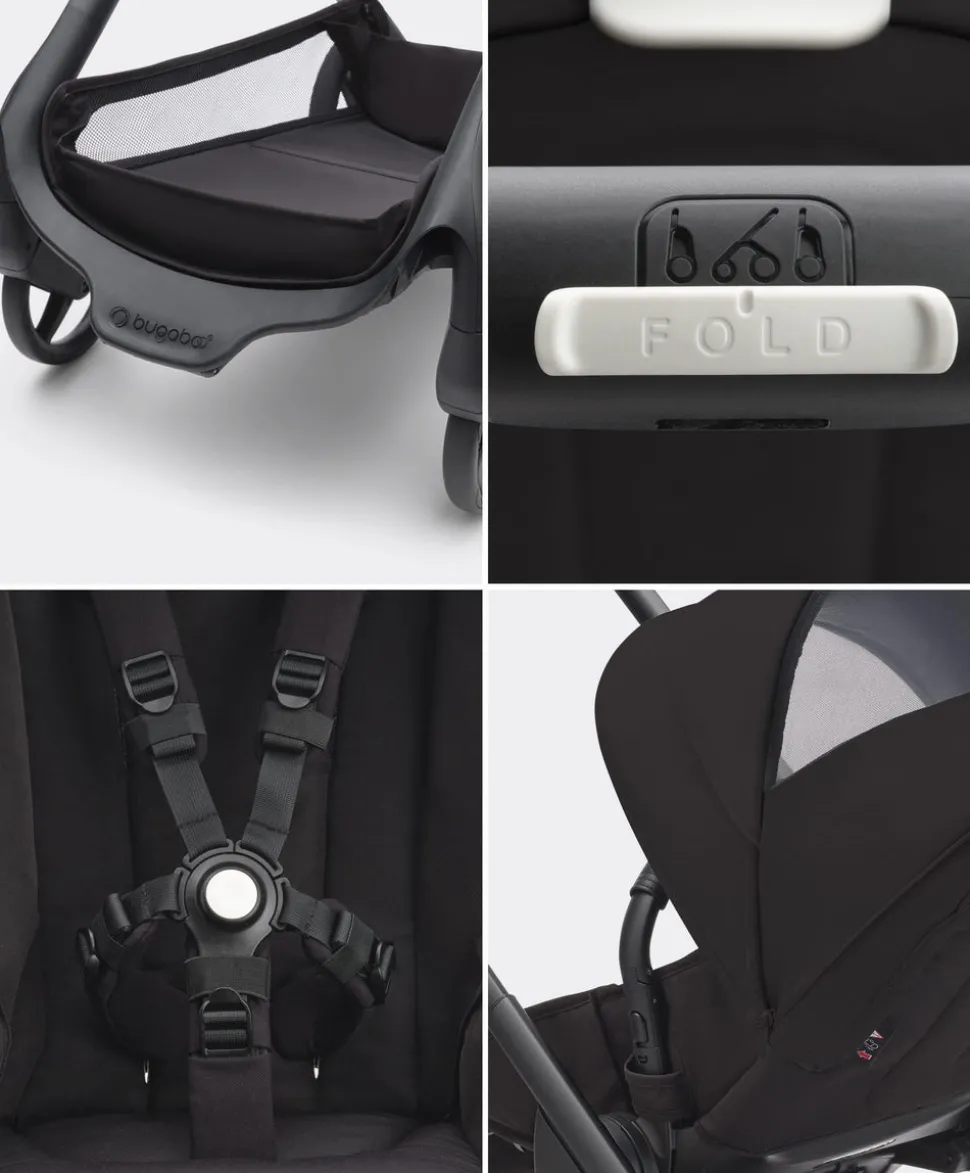 Bugaboo Dragonfly Pushchair Bundle with Cloud T Car Seat & Base - Black
