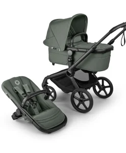 Bugaboo Fox 5 Renew Complete Pushchair Bundle With Maxi-Cosi Pebble 360 Pro Car Seat & Base (9 Pieces) – Forest Green