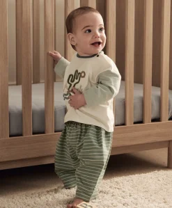 Cactus T-Shirt & Striped Trouser