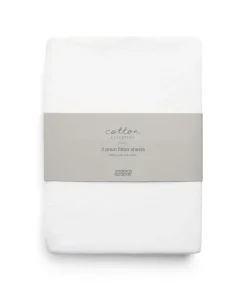 Carrycot/Large Moses Fitted Sheets (2 pack)