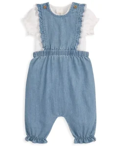 Chambray Dungarees and Bodysuit