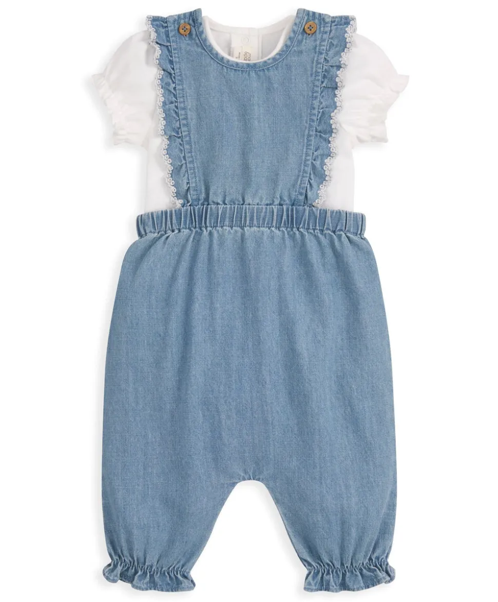 Chambray Dungarees and Bodysuit