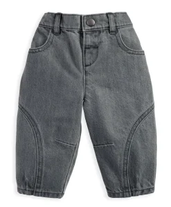 Charcoal Barrel Leg Jeans