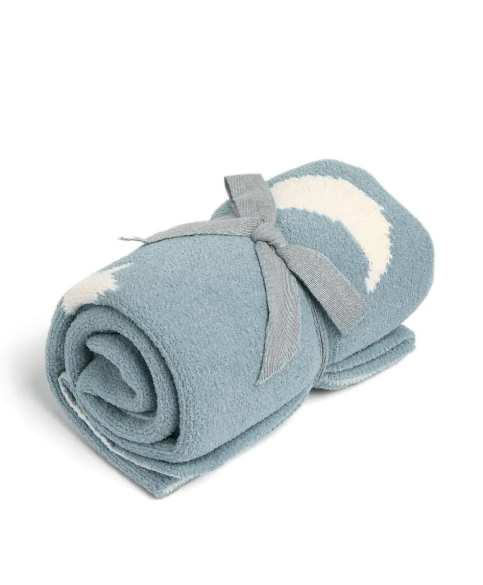 Chenille Blanket - Blue Moon/Star