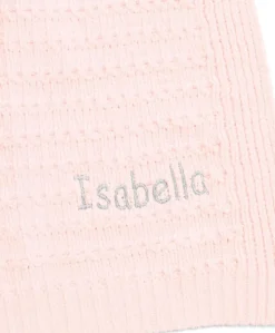 Chenille Blanket - Pink Stripe