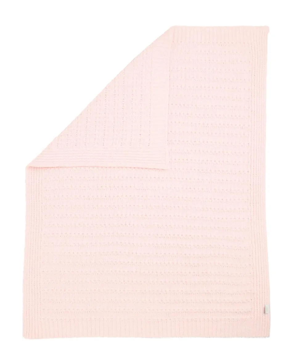Chenille Blanket - Pink Stripe