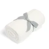 Chenille Blanket - White Stripe